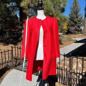 XS Zara (Spain) Vibrant Red Cape Coat